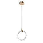 Подвесной светильник светодиодный в виде кольца Lighting Rings Gold варинант исполнения - 1 | Loft Concept в Омске