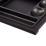 Письменный стол с 2-мя чёрными выдвижными ящиками и нишей с цветными разделителями Ballan варинант исполнения - 5 | Loft Concept в Омске