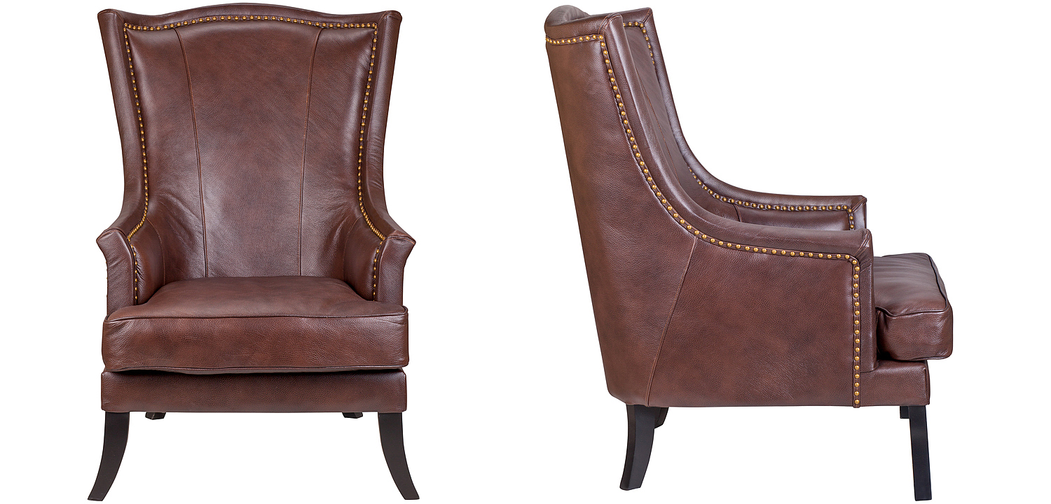 Кресло Gregoir Armchair light натуральная кожа Кресло Gregoir Armchair light натуральная кожа - Loft-Concept в Омске