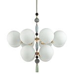 Люстра со вставками из керамики SkyEast 12 ламп варинант исполнения - 1 | Loft Concept в Омске