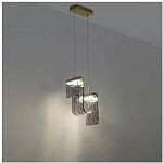 Подвесной светильник волнистой формы из фактурного стекла Wave варинант исполнения - 9 | Loft Concept в Омске