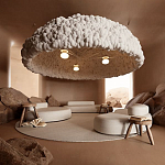 Вязаный подвесной светильник из шерсти Dome Wool Lamp  варинант исполнения - 1 | Loft Concept в Омске