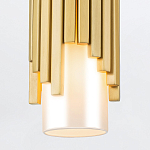 Потолочный светильник латунного цвета с цилиндрическим белым матовым плафоном Elstead Lighting варинант исполнения - 4 | Loft Concept в Омске