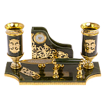 Настольный письменный набор из нефрита с ножом для бумаг в подарочной коробке Maecenas варинант исполнения - 1 | Loft Concept в Омске