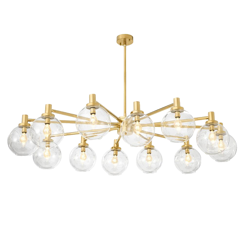 Люстра Chandelier Selva Золотой Прозрачное Стекло в Омске | Loft Concept 