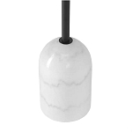 Кофейный столик с круглой чёрной столешницей и мраморным основанием Exquisite Practicality варинант исполнения - 3 | Loft Concept в Омске