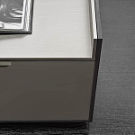 Дизайнерский комод серый с глянцевым фасадом Darren варинант исполнения - 1 | Loft Concept в Омске