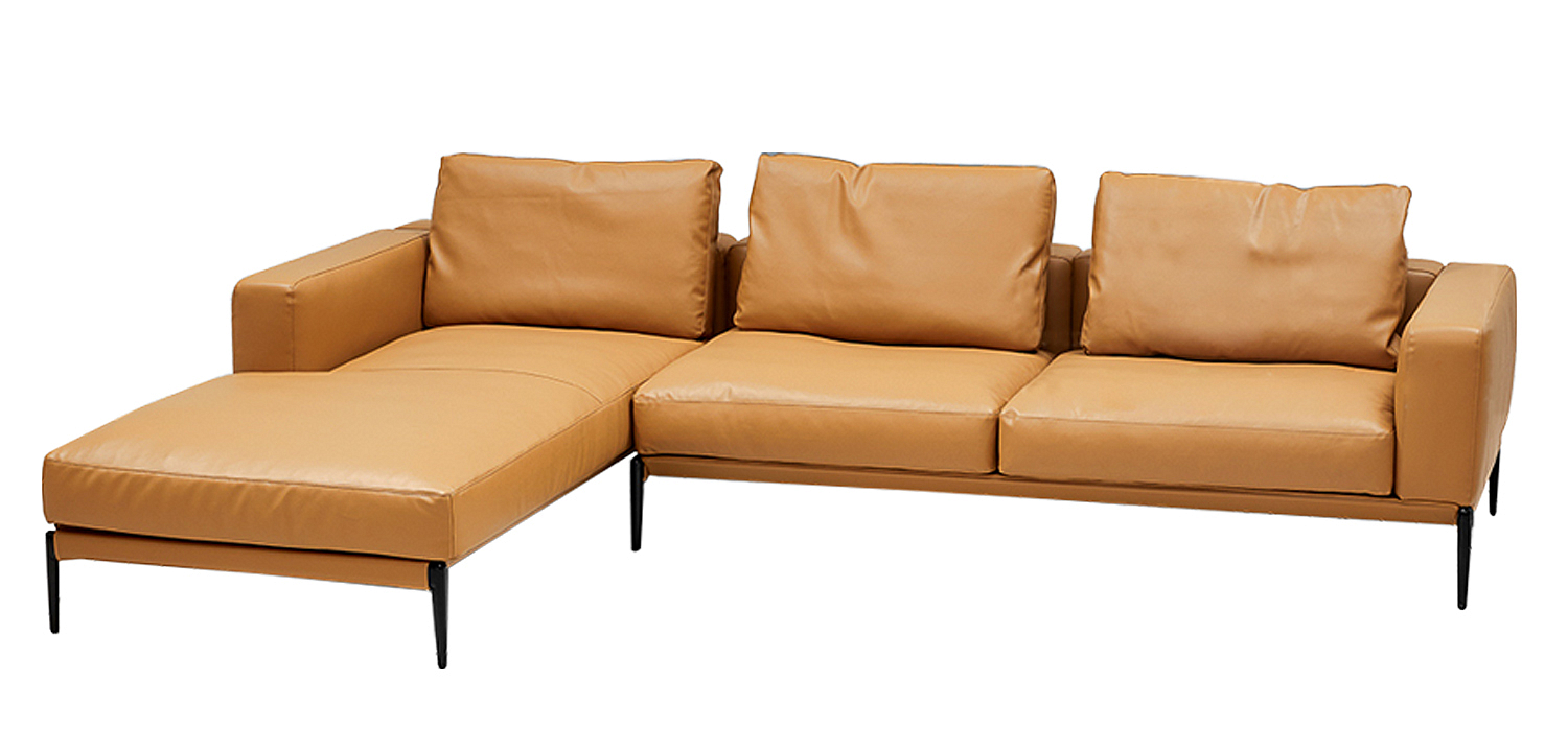 Диван угловой Minimalistic Caramel Corner Sofa Диван угловой Minimalistic Caramel Corner Sofa - Loft-Concept в Омске