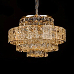 Люстра хрустальная в неоклассическом стиле на золотистом каркасе Majesty варинант исполнения - 3 | Loft Concept в Омске