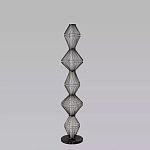 Торшер светодиодный с плетеным металлическим каркасом Metal Interweaving варинант исполнения - 4 | Loft Concept в Омске