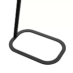 Столик приставной с прямоугольной серой столешницей Steel Stable Table варинант исполнения - 3 | Loft Concept в Омске