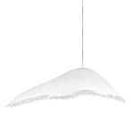Подвесной светильник с асимметричным волнообразным абажуром и фактурной бахромой по краю Tactile Line варинант исполнения - 1 | Loft Concept в Омске