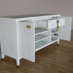 Комод-буфет Elsa Dreams White с открытыми полками   варинант исполнения - 6 | Loft Concept в Омске