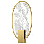 Бра с гравировкой на акриловом плафоне Gravyura Bronze варинант исполнения - 1 | Loft Concept в Омске