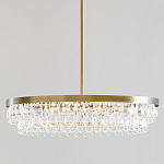 Люстра круглая с подвесками в форме стеклянных капель Glass Rain варинант исполнения - 1 | Loft Concept в Омске