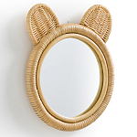 Зеркало из ротанга в форме головы медведя Wicrer Furniture варинант исполнения - 2 | Loft Concept в Омске