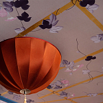 Обои ручная роспись Morning Glory Original colourway on shot slub silk варинант исполнения - 2 | Loft Concept в Омске