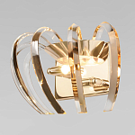 Бра золотого цвета с изогнутыми хрустальными элементами Radiant Ribbons варинант исполнения - 2 | Loft Concept в Омске