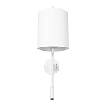 Бра с цилиндрическим тканевым абажуром и регулируемым спотом Pure Cylinder варинант исполнения - 6 | Loft Concept в Омске