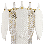 Бра с декором из рельефного стекла в виде перьев Abelia Feather Wall Lamp варинант исполнения - 3 | Loft Concept в Омске