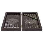 Подарочные нарды из натурального камня с гравировкой Backgammon from Stone варинант исполнения - 2 | Loft Concept в Омске