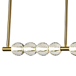 Линейная люстра Celestin Spheres Brass Linear Chandelier варинант исполнения - 2 | Loft Concept в Омске