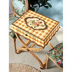 Приставной столик с ящиком в стиле ретро Vintage Rustic Tablecloth варинант исполнения - 7 | Loft Concept в Омске