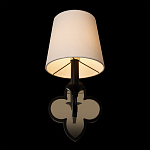 Бра с белым текстильным абажуром и фигурным основанием с зеркальной вставкой Vitorino варинант исполнения - 11 | Loft Concept в Омске