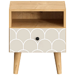 Прикроватная тумба с изображением на ящике Elise Nightstand варинант исполнения - 6 | Loft Concept в Омске