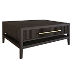 Кофейный стол Primo с двумя ящиками Темный орех варинант исполнения - 8 | Loft Concept в Омске