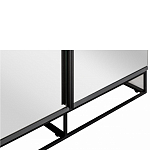 Двухдверный шкаф с зеркальными дверцами Strict Lines варинант исполнения - 3 | Loft Concept в Омске