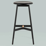 Черный барный стул Knopper варинант исполнения - 3 | Loft Concept в Омске