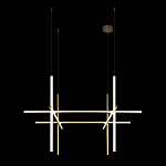 Люстра с 6-ю цилиндрическими плафонами на тонких тросах Trumpet tube варинант исполнения - 7 | Loft Concept в Омске