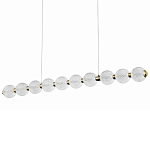 Подвесной линейный светодиодный светильник Crystal Globule Linear Hanging Lamp варинант исполнения - 1 | Loft Concept в Омске