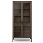 Витрина стеклянная 2-х дверная с ящиками и 5-ю полками Harper Line варинант исполнения - 3 | Loft Concept в Омске