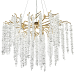 Люстра с декором в виде ветвей с хрустальными подвесками Fairytree Gold Crystal Chandelier 8 варинант исполнения - 1 | Loft Concept в Омске