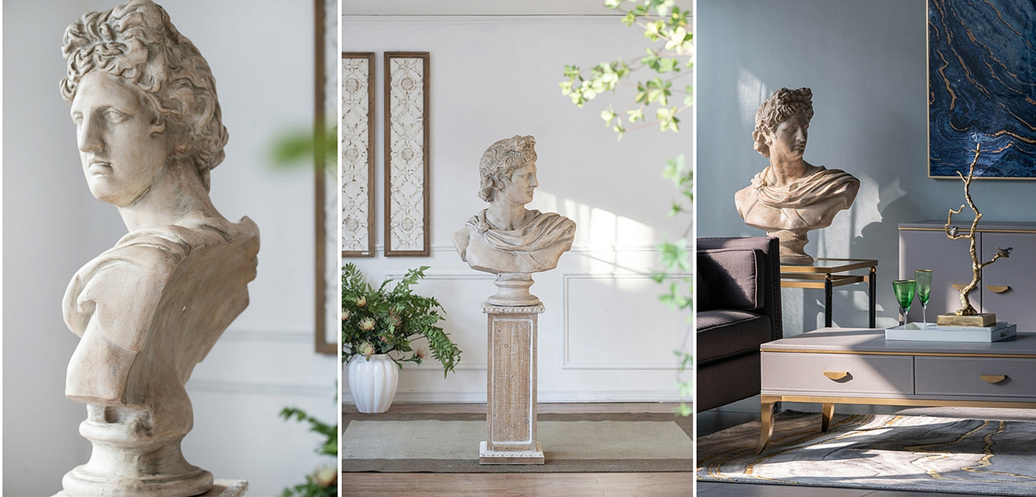 Статуэтка Antique Busts Apollo Belvedere Статуэтка Antique Busts Apollo Belvedere - Loft-Concept в Омске
