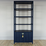 Стеллаж со стеклянными полками Elsa Dreams Blue варинант исполнения - 6 | Loft Concept в Омске