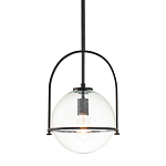 Подвесной светильник с прозрачным плафоном в форме шара в арочной подвеске Hinkley варинант исполнения - 1 | Loft Concept в Омске
