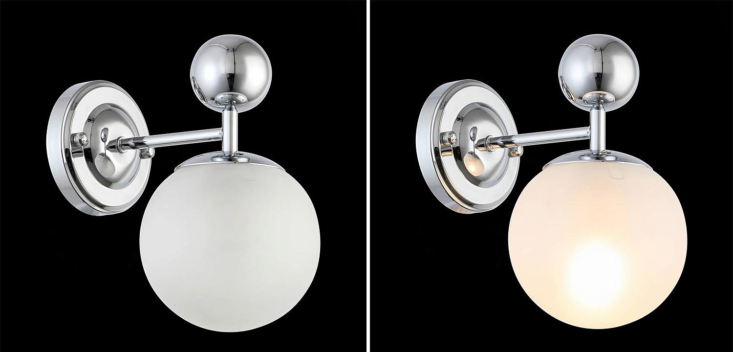 Бра Demian Chrome Wall Lamp Бра Demian Chrome Wall Lamp - Loft-Concept в Омске