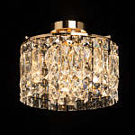 Потолочный светильник круглый с прозрачными подвесками Lunet варинант исполнения - 2 | Loft Concept в Омске