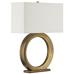 Настольная лампа с корпусом в форме кольца и прямоугольным абажуром French Ring варинант исполнения - 6 | Loft Concept в Омске