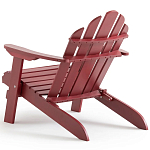 Уличное кресло из массива акации Adirondack Wooden Chair Red варинант исполнения - 6 | Loft Concept в Омске