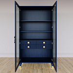 Дизайнерский шкаф витрина Elsa Dreams Blue с 4-мя ящиками варинант исполнения - 5 | Loft Concept в Омске