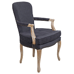 Кресло Aubrey Classical Armchair dark grey velour варинант исполнения - 1 | Loft Concept в Омске