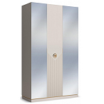 Шкаф трёхдверный с 2-мя зеркальными дверками Satin Furniture варинант исполнения - 1 | Loft Concept в Омске