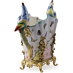 Ваза фарфоровая с попугаями Ferra варинант исполнения - 3 | Loft Concept в Омске