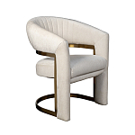 Полукресло Valbonne Chair cream velour варинант исполнения - 2 | Loft Concept в Омске