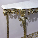 Консоль бронзовая с мраморной столешницей Bronze De Console варинант исполнения - 2 | Loft Concept в Омске