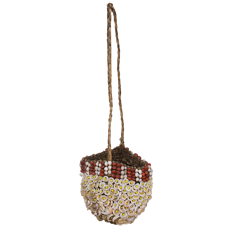 Декоративный аксессуар сумка из ракушек Aboriginal Bag Коричневый Красный Бежевый Желтый Декоративный аксессуар сумка из ракушек Aboriginal Bag Коричневый Красный Бежевый Желтый в Омске | Loft Concept